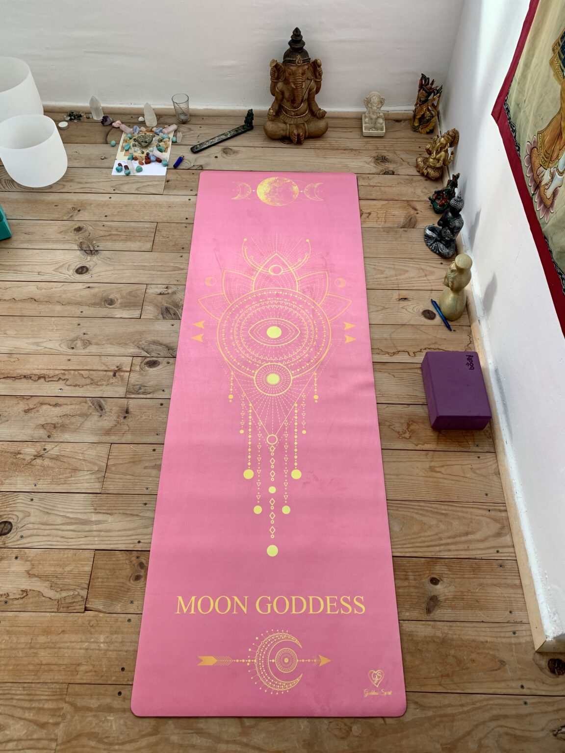 moon yoga travel mat
